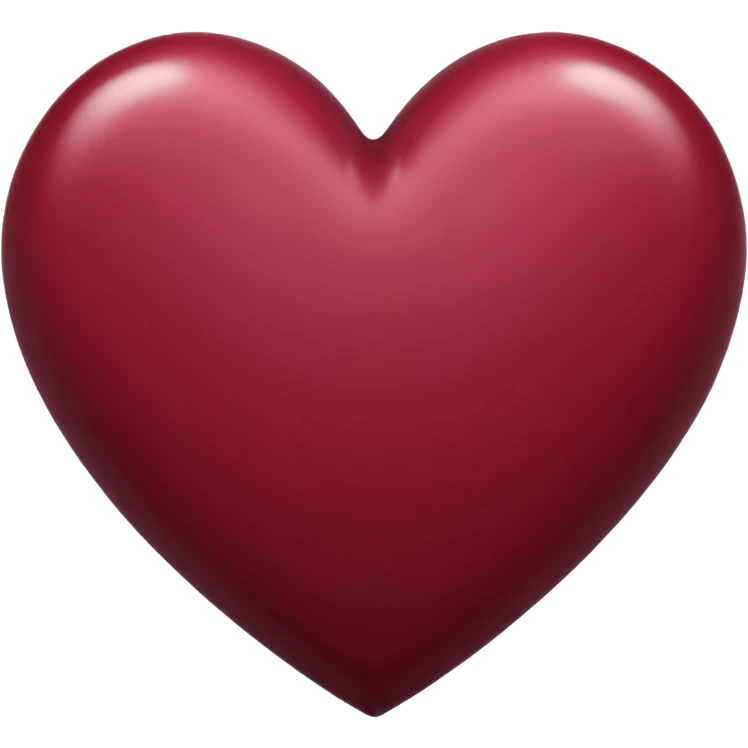 Maroon colour heart emoji
