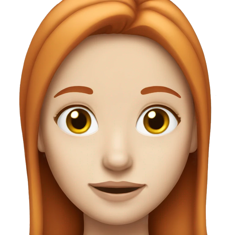 White redhead girl emoji