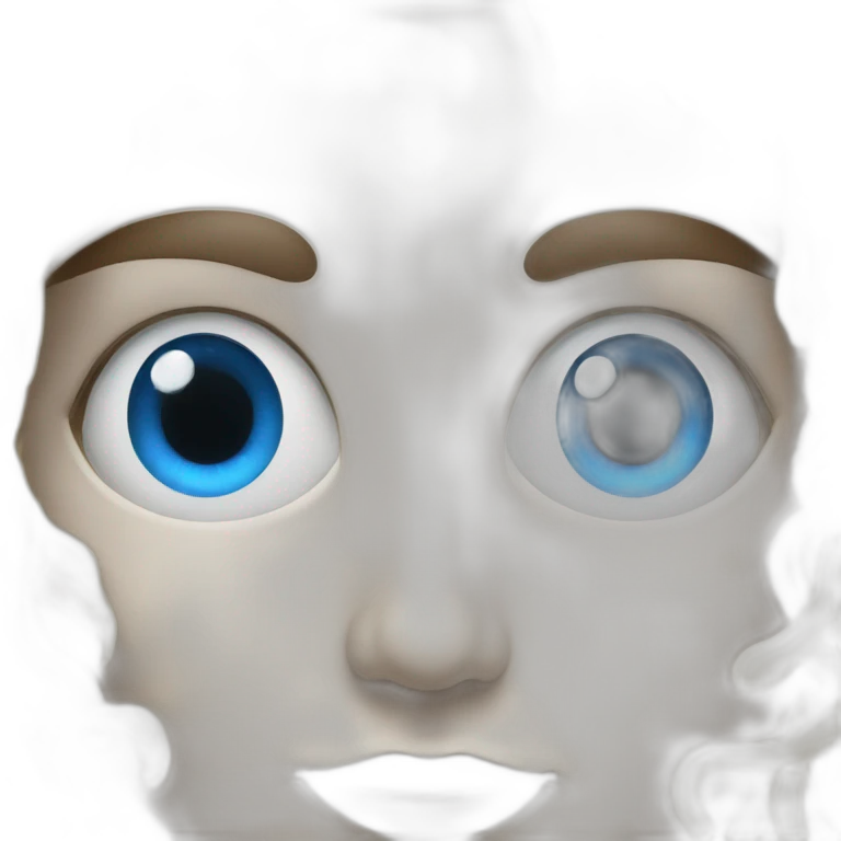 artifical intelligence make the eyes blue  emoji