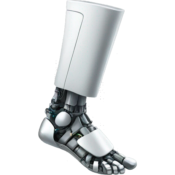 robotic foot emoji