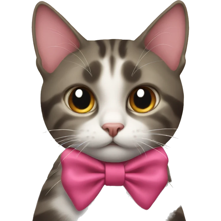 cat with a bow emoji
