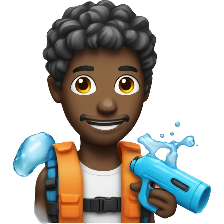 Dude with water gun emoji