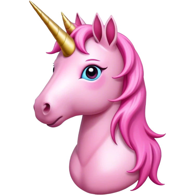 Unicornio rosa emoji