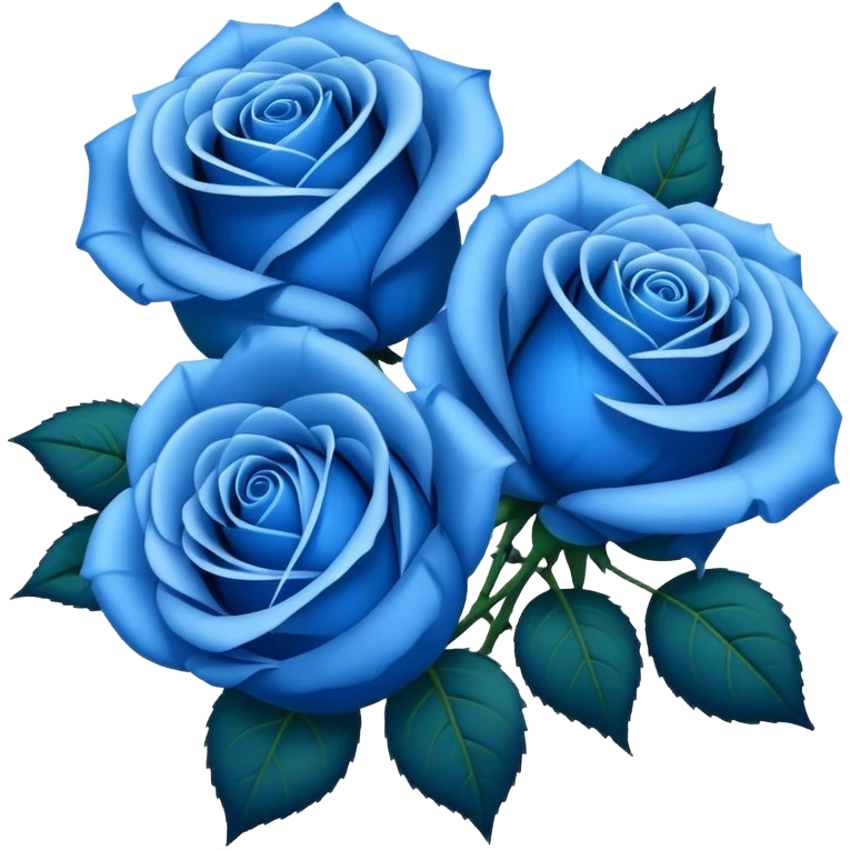 Blue roses emoji