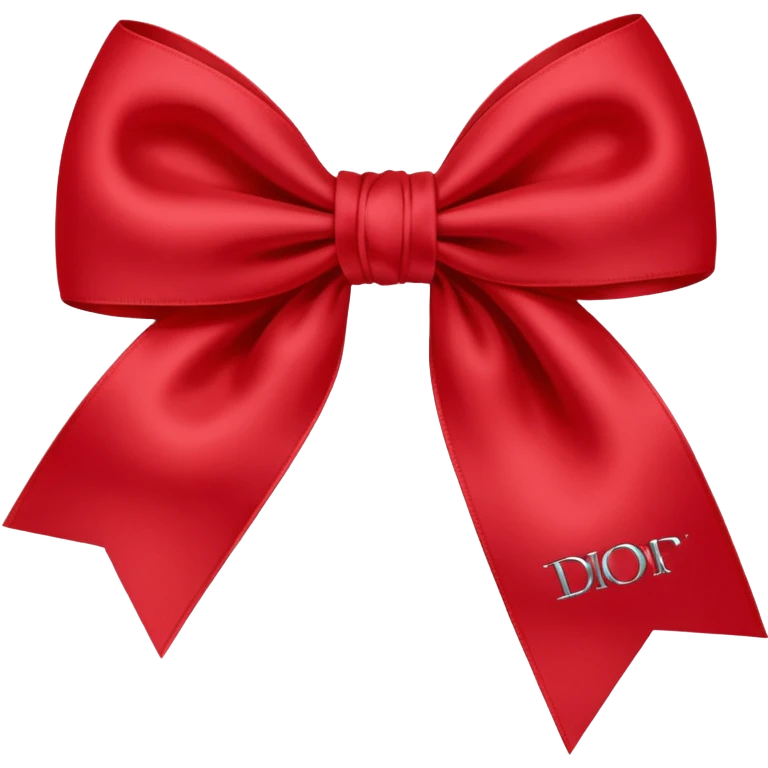 Bow with Dior on it emoji