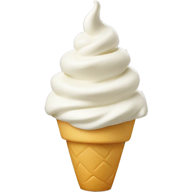Vanilla soft serve cup emoji
