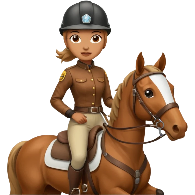 Woman in horse emoji