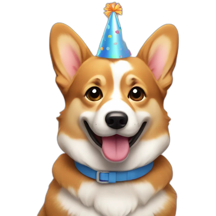 birthday of corgi emoji