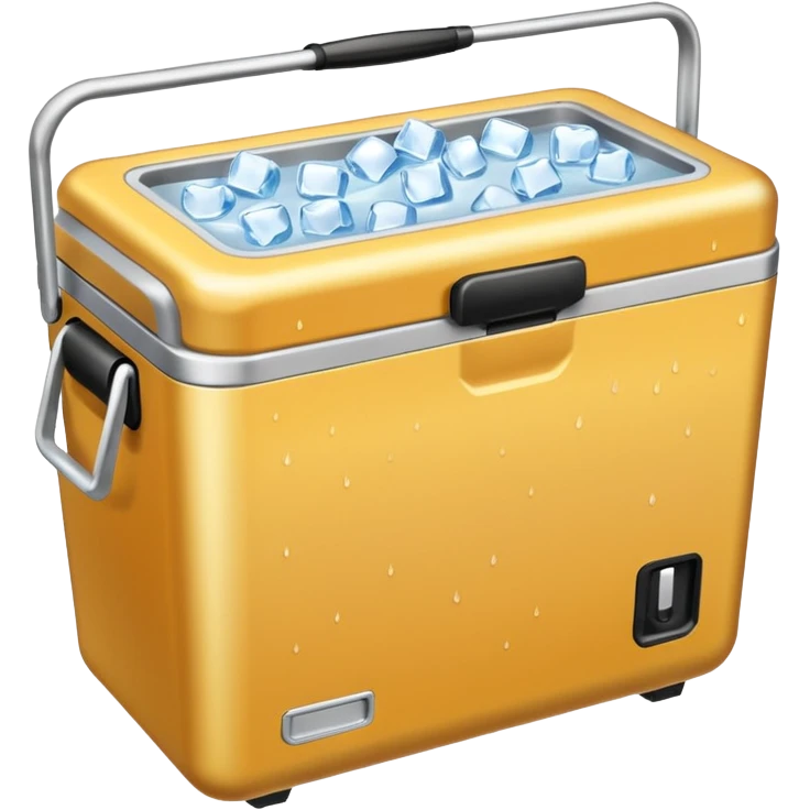 Cooler with ice in it emoji