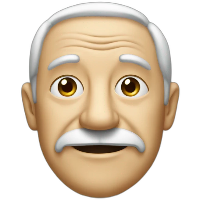 Big nose old man suit emoji