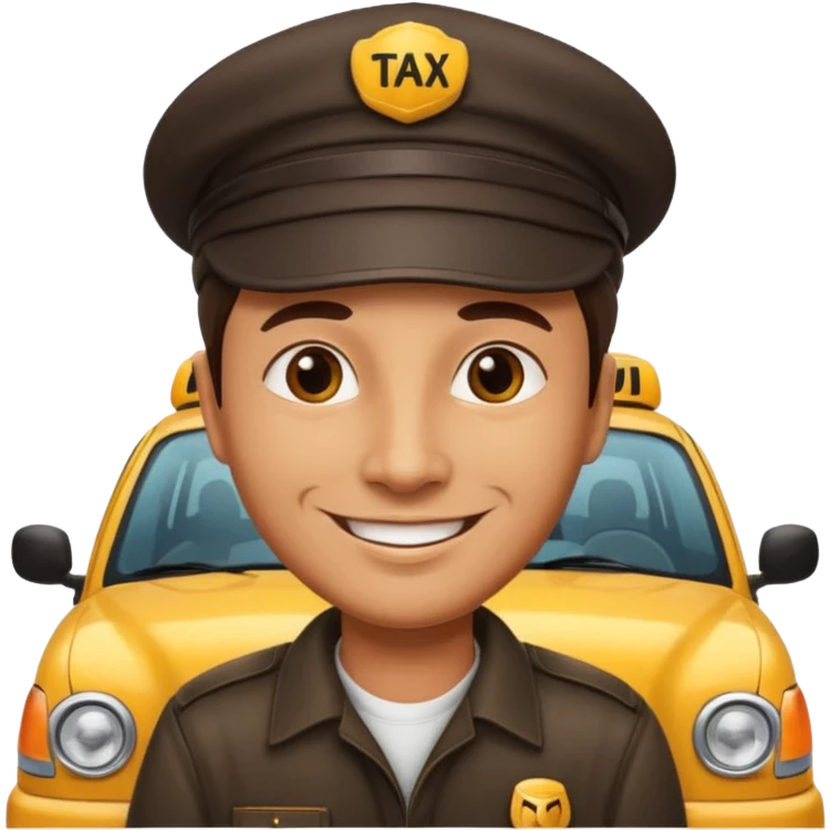 taxi driver emoji