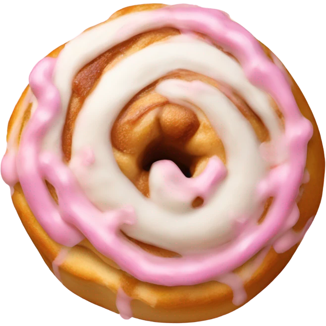 Pink cinnamon roll emoji