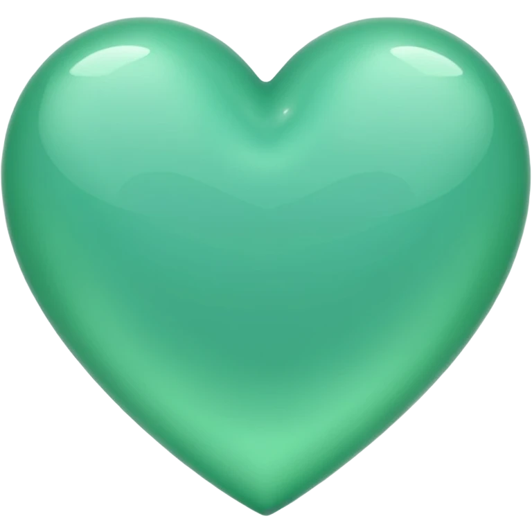 green heart looking ios but the color is more like seaform emoji