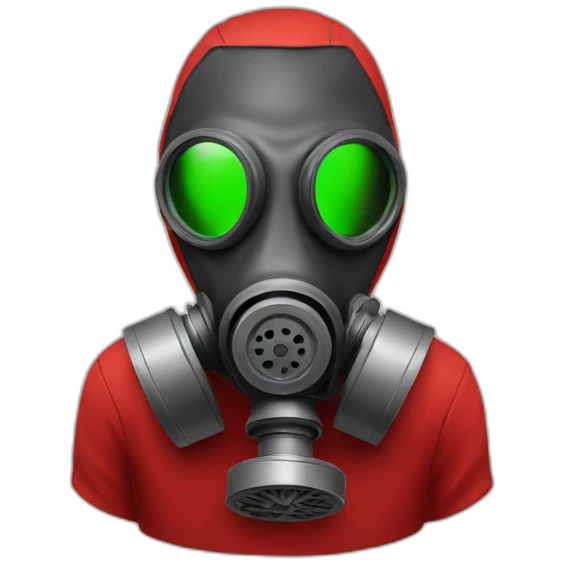 gas mask guy in red emoji