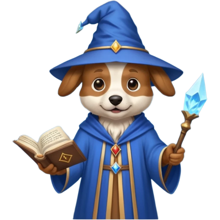 Dog wizard emoji