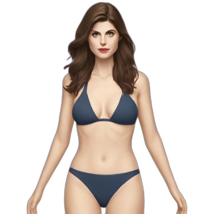 alexandra daddario bikini emoji