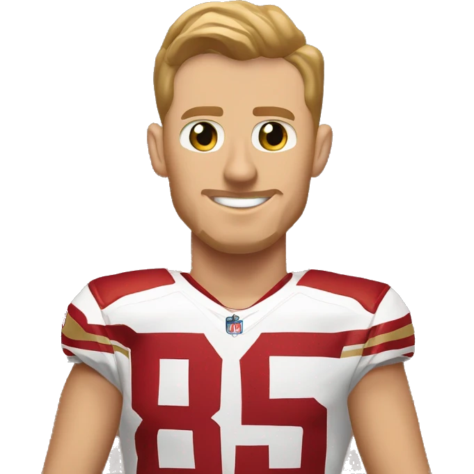 San Francisco 49ers tight end #85 George Kittle  emoji