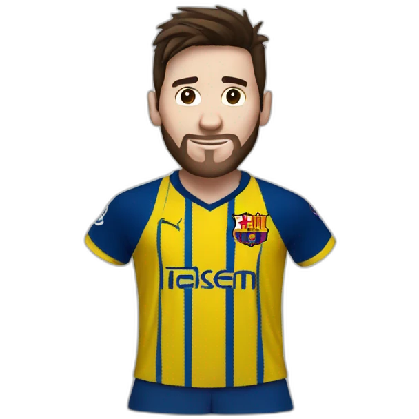 Messi con la camiseta de boca emoji
