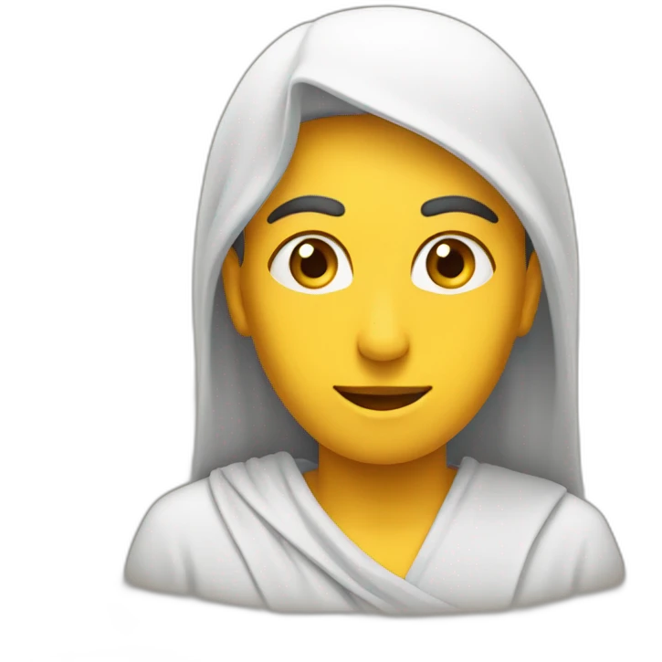 Point arabe avec un visage emoji