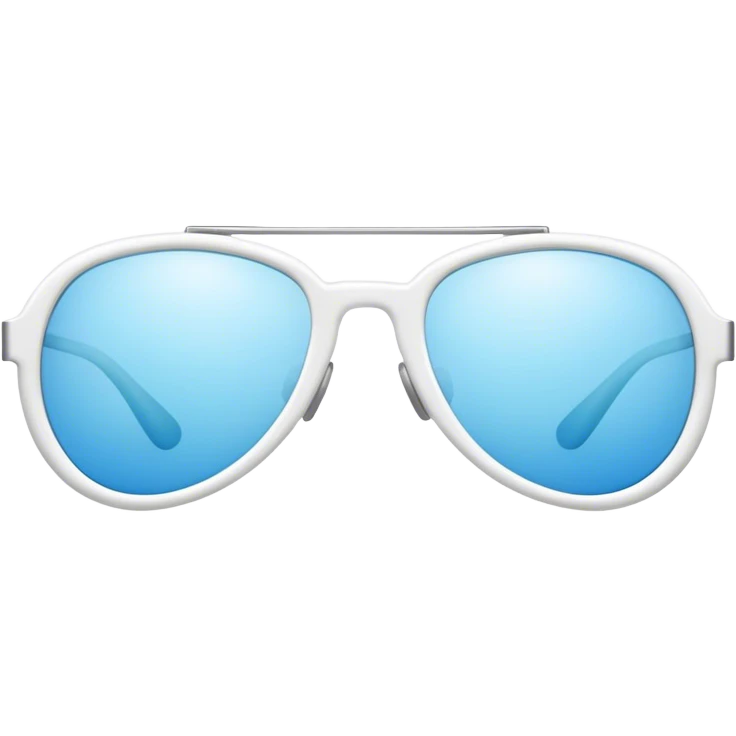 white skinny shaped sunglasses emoji