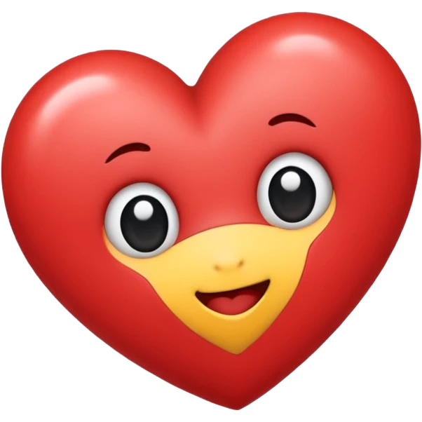 Cute heart emoji