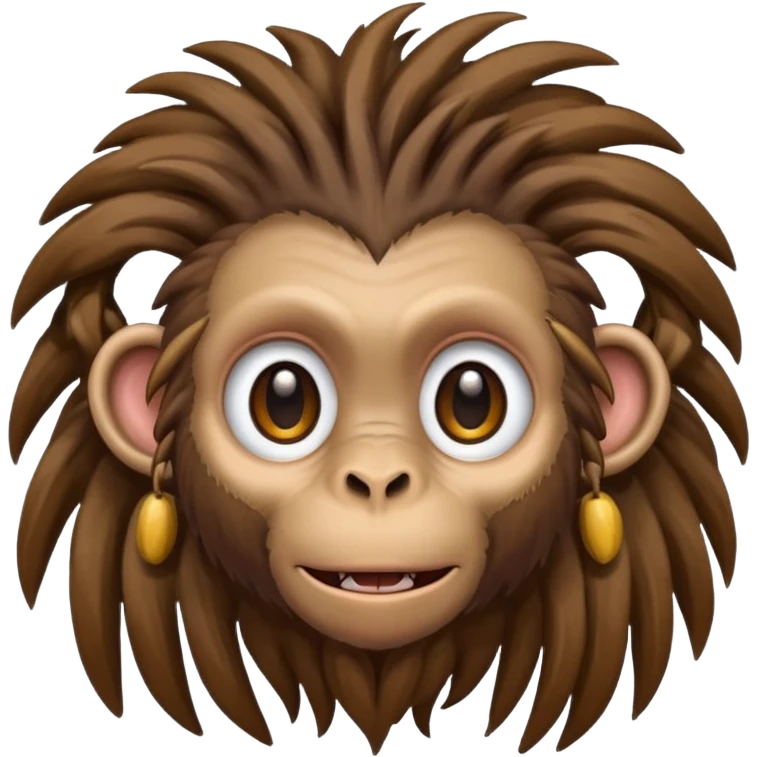 Monkey with dreads  emoji