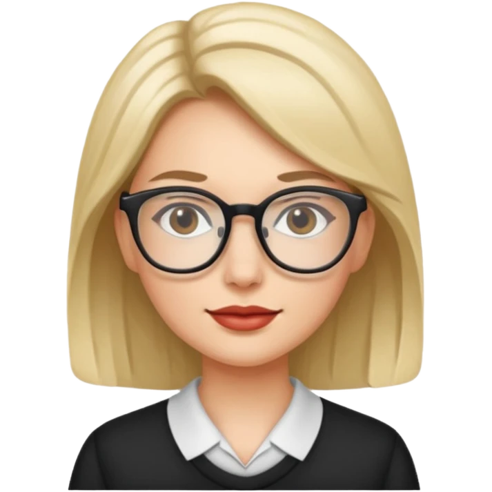 A milf with glasses  emoji