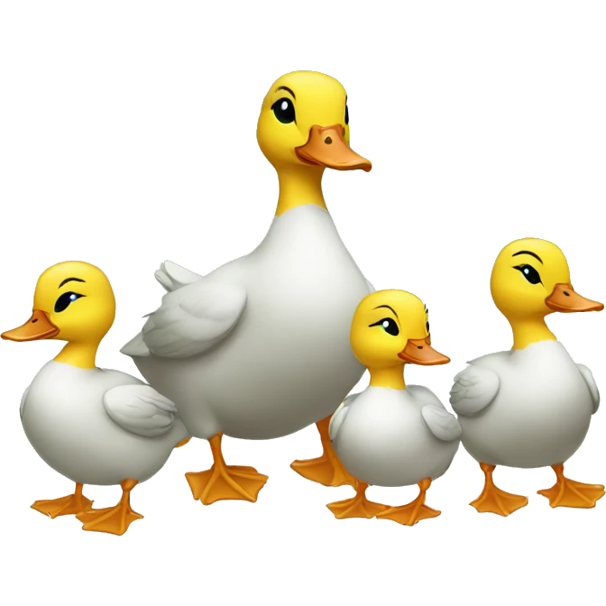 ducks family emoji