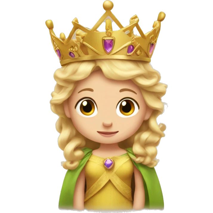 baby raiponce with a crown emoji