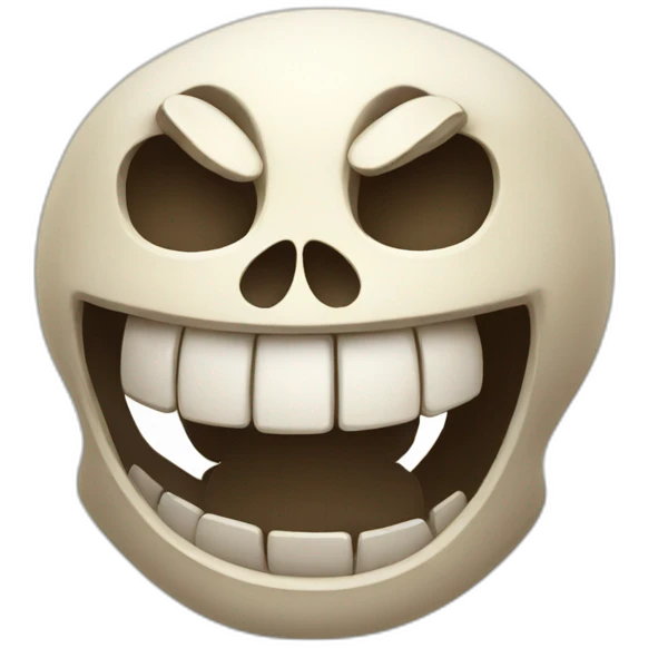 Skull laughing emoji
