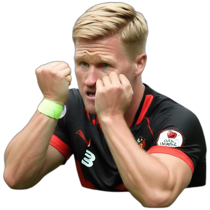 Eddie Howe biting nails emoji