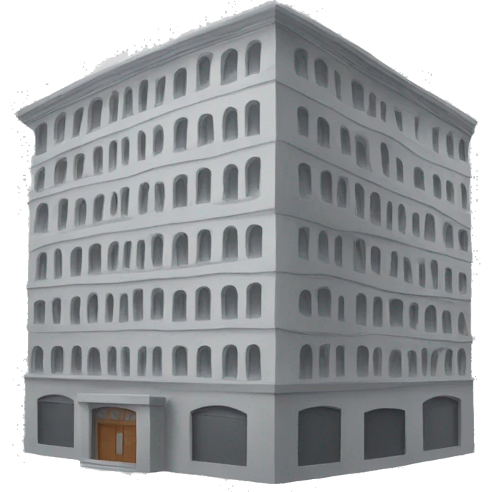 Gray building emoji