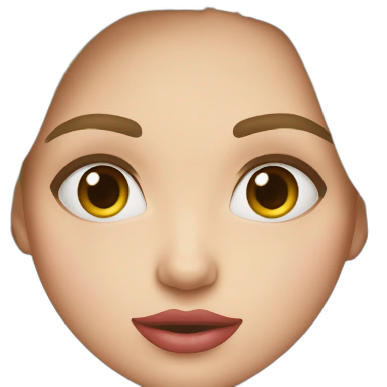 Une fille qui fait un bisou emoji