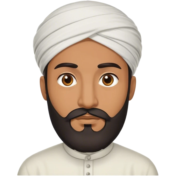 Muslim man with beard emoji
