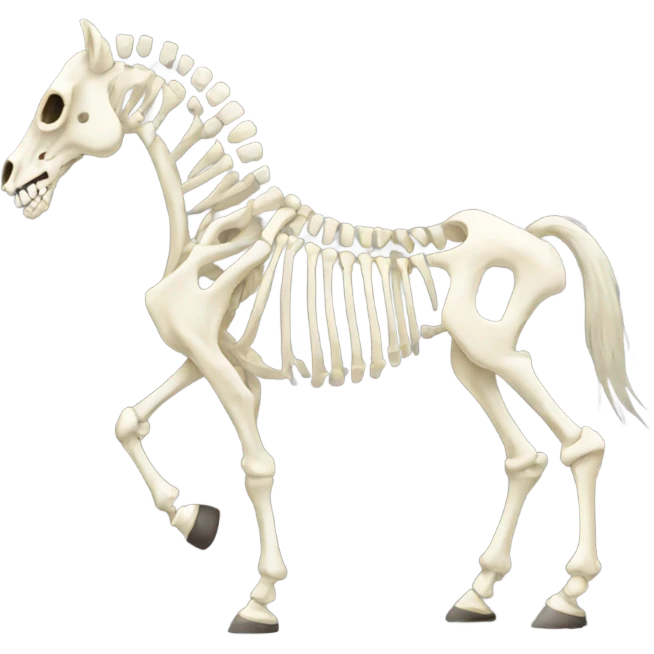 Horse skeleton emoji
