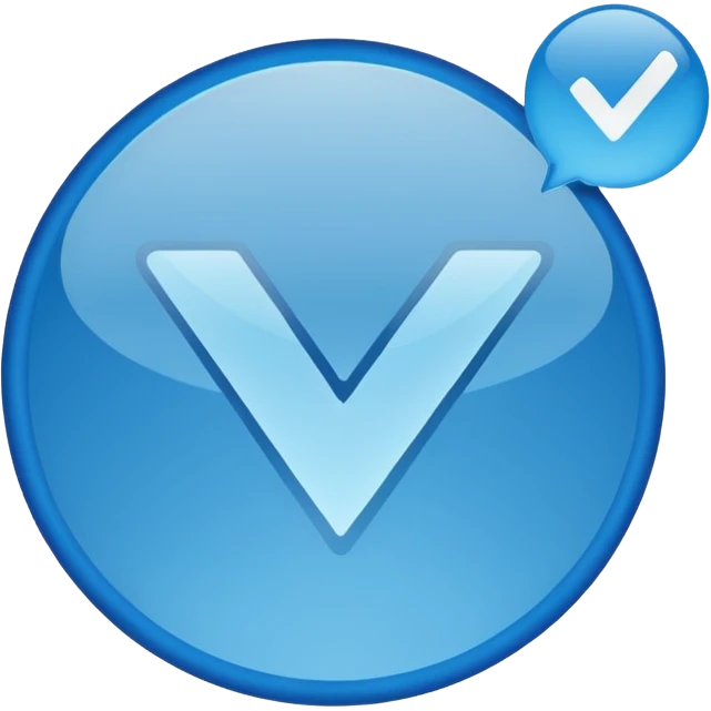 The verification sign of an account  emoji