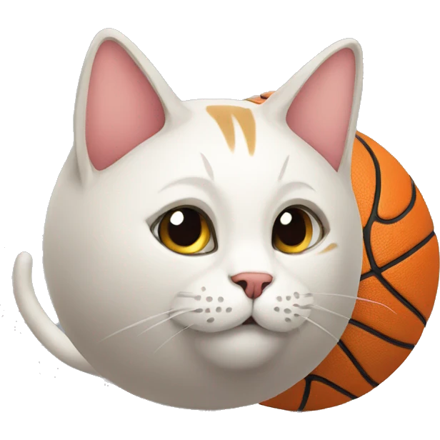 cat with a ball emoji