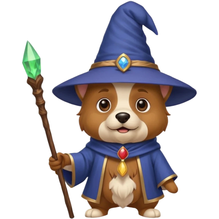 Dog wizard emoji