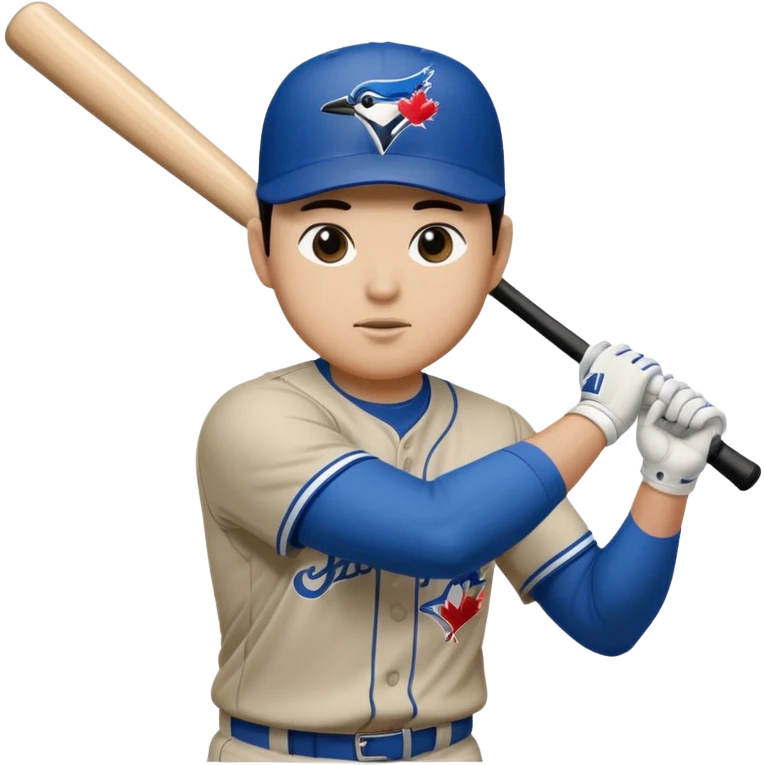MLB TORONTO BLUE JAYS hitting Ohtani from LA Dodgers with a bat emoji