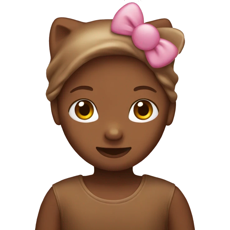 brown hello kitty emoji