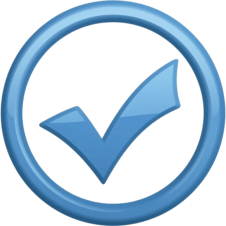 Mavi tik emojisi yap yuvarlak emoji