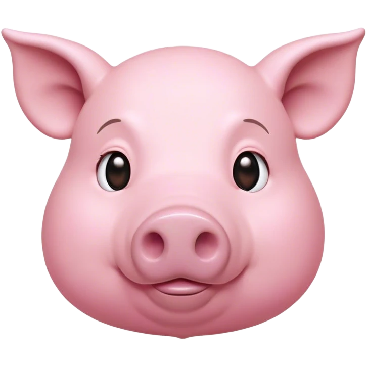Cinematic Noble Pig Portrait Emoji, Poised and regal, with a stout, robust build and a smooth, well-groomed rosy-pink hide, deep-set soulful beady eyes, Simplified yet sharp and sophisticated features, highly detailed, glowing with a soft, dignified glow, high shine, intelligent and determined, stylized with an air of barnyard nobility, focused and attentive, soft glowing outline, capturing the essence of a watchful and confident pig, so majestic it feels as though it could trot out of the screen with effortless authority! emoji