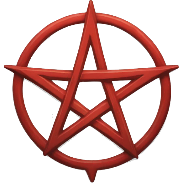 Red Pentagram emoji
