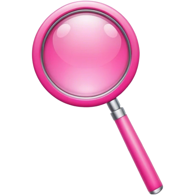 pink search icon emoji