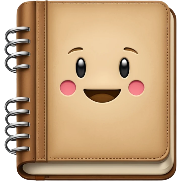 Open Beige diary emoji