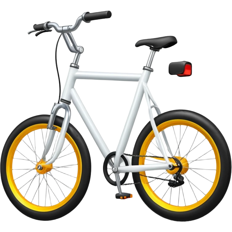 glossy bicycle with reflective frame and shiny wheels emoji