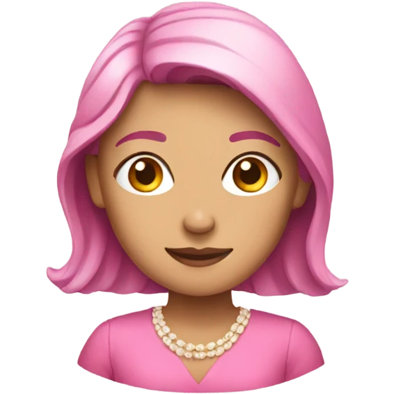 women and pink dress emoji