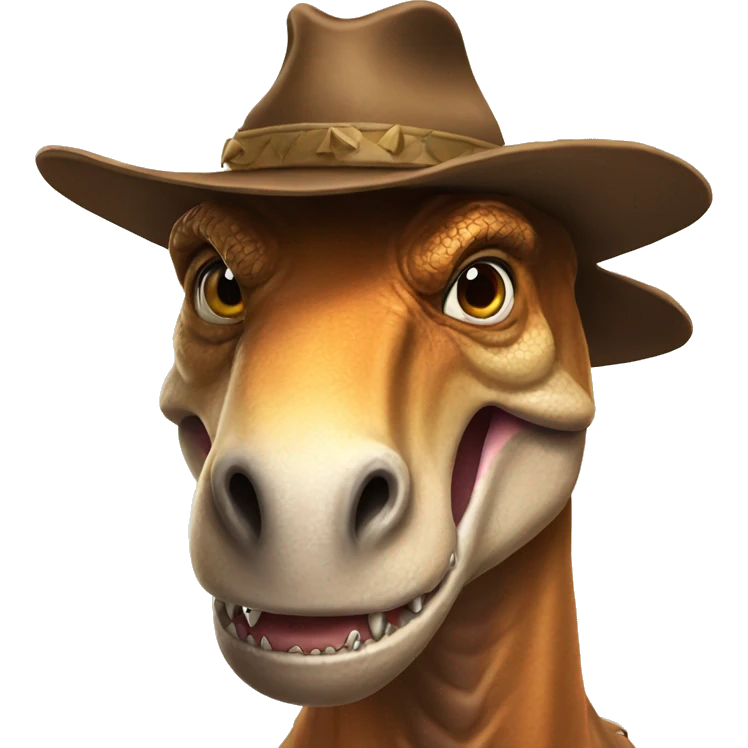 T-rex cowbow  emoji