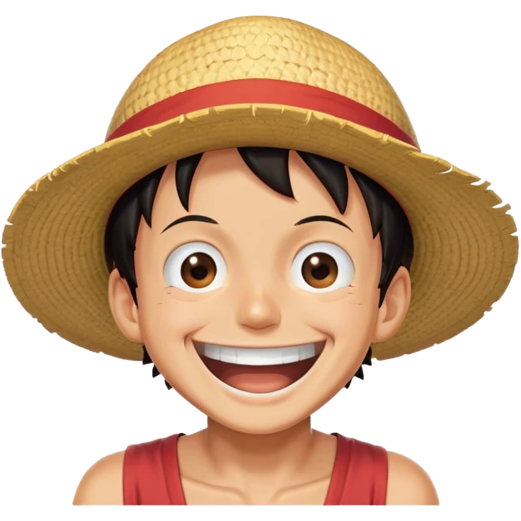 Luffy laugh emoji