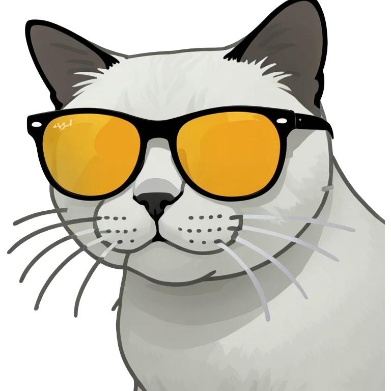 Cat with sunglasses emoji